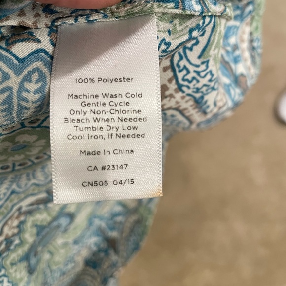 Talbots wrap style blouse - Picture 8 of 9